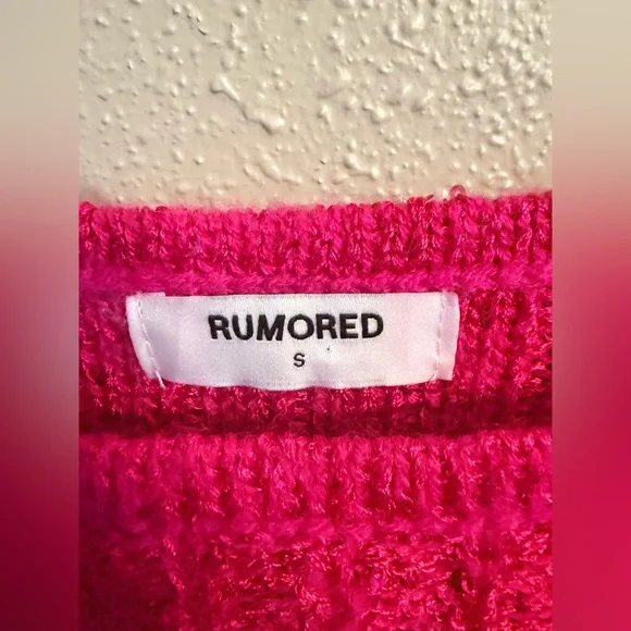 Rumored Palm Beach Mini Dress in Fuchsia Sequin Size Small - Picture 5 of 9